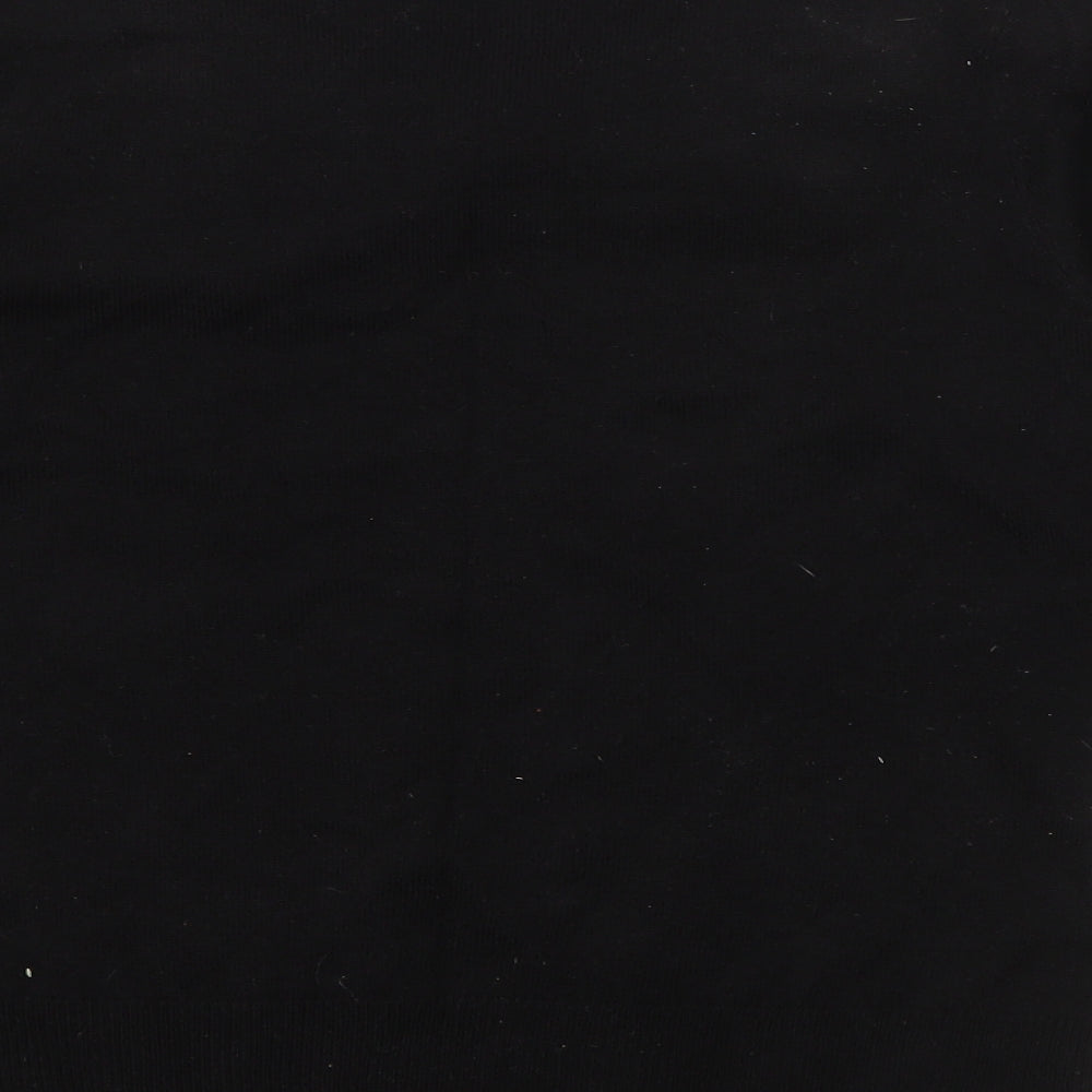 Per Una Womens Black Round Neck  Acrylic Pullover Jumper Size 10