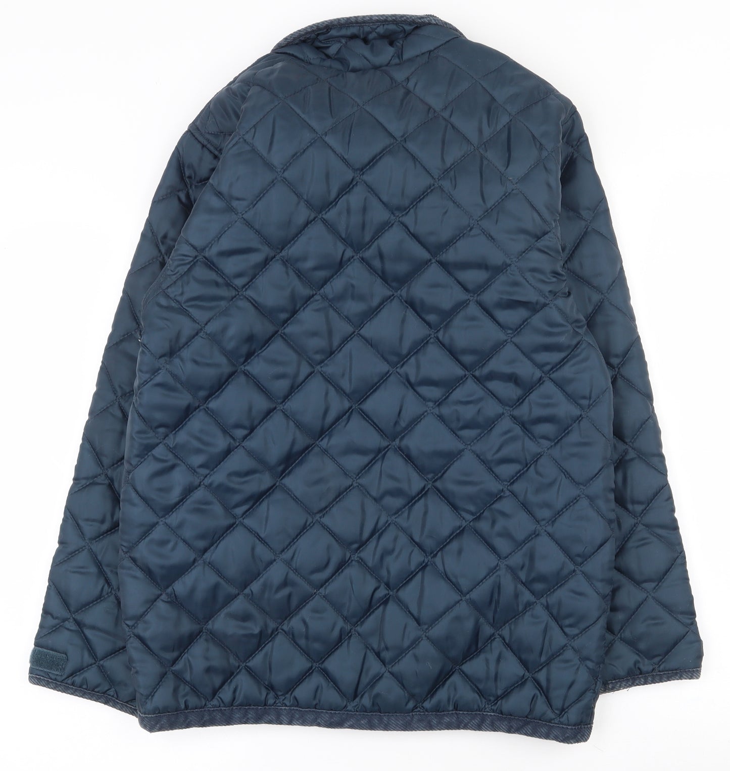 Fastrack Mens Blue   Quilted Coat Size XS  Snap