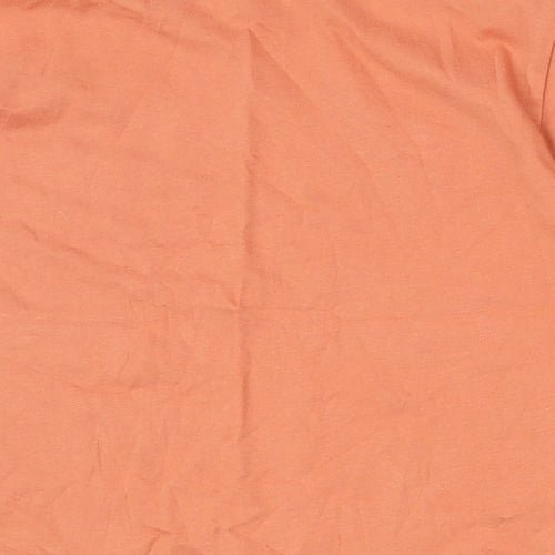 Matalan Girls Orange  100% Cotton Basic T-Shirt Size 10 Years Round Neck Pullover