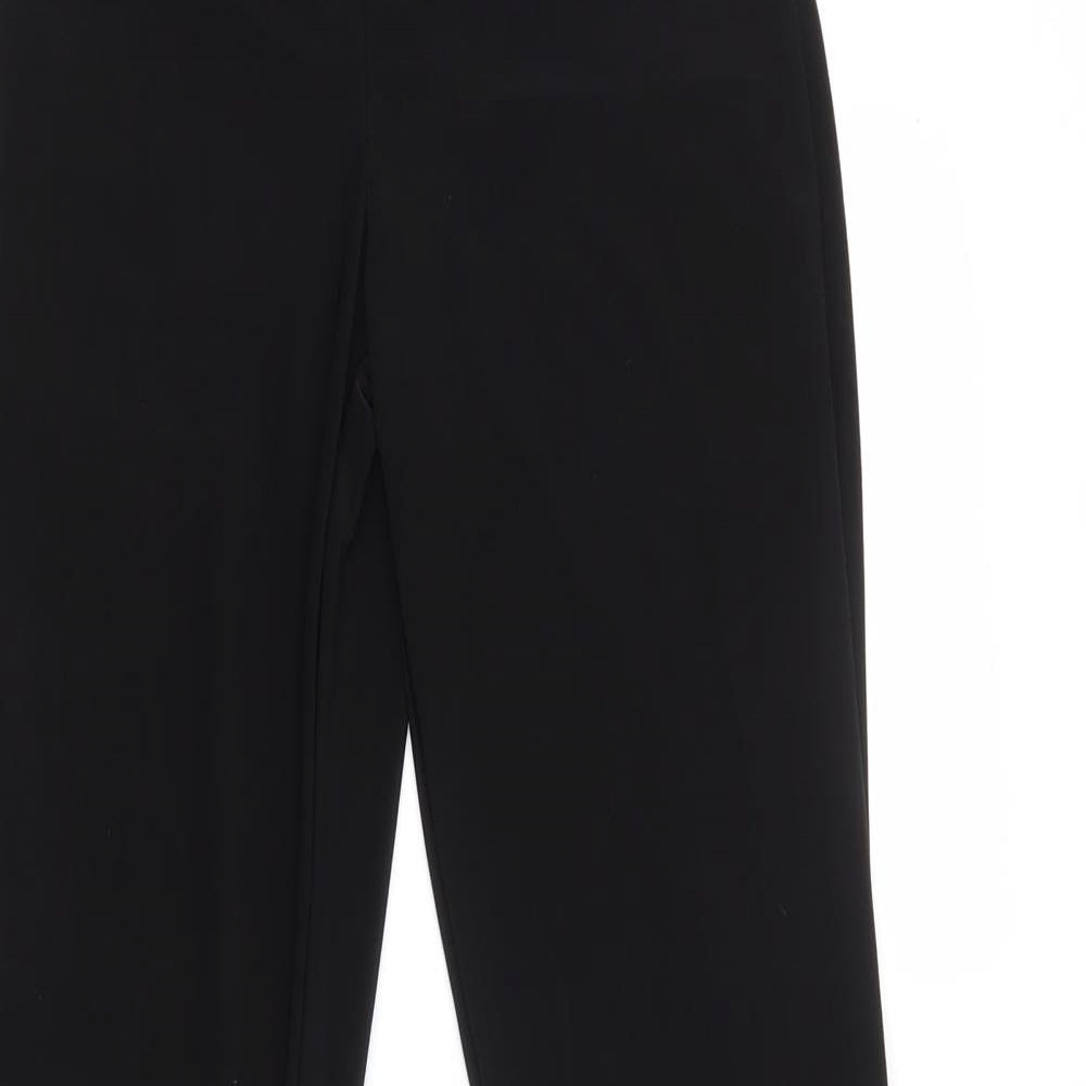 Stylewise Womens Black  Polyester Jogger Leggings Size 8 L32 in   - Flared