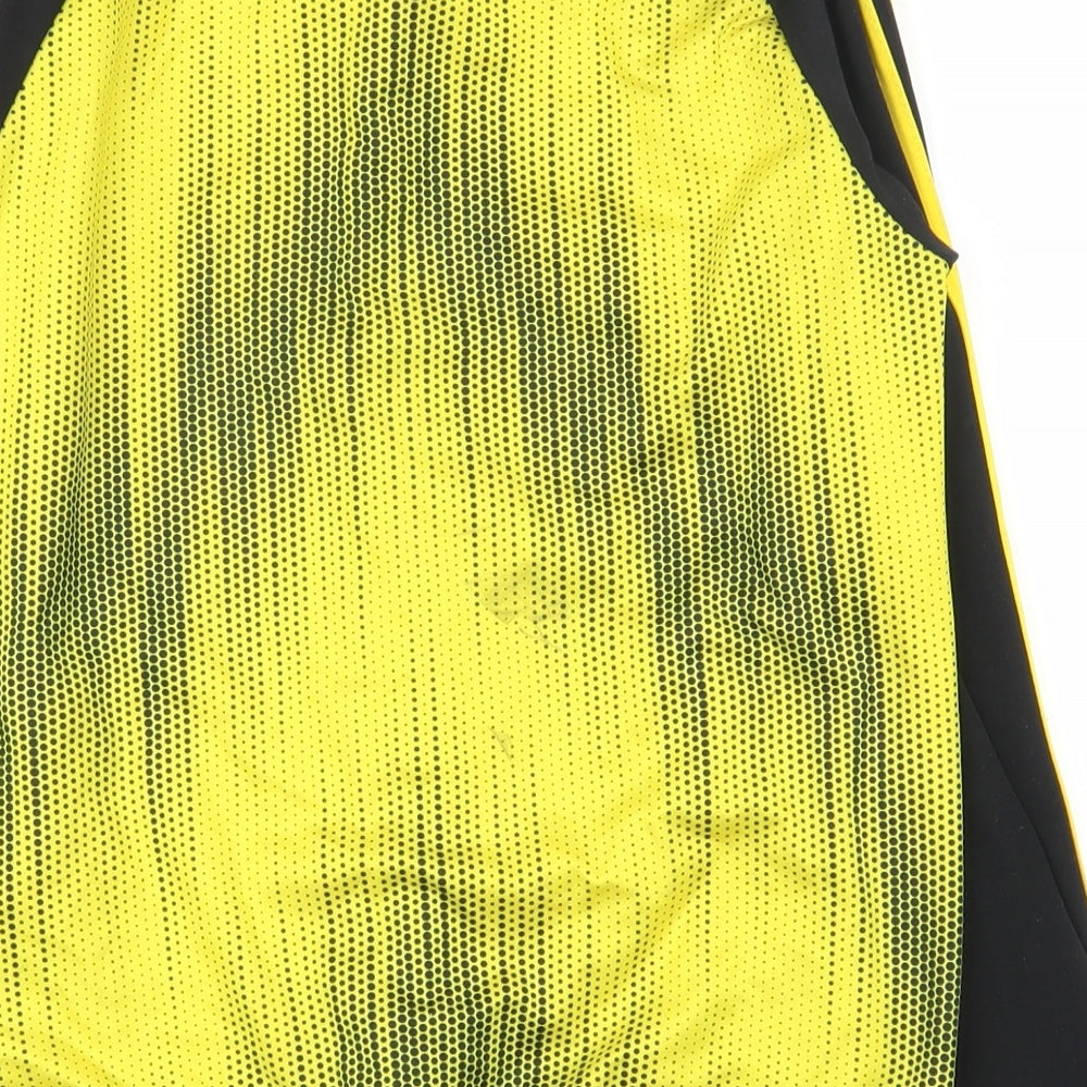 adidas Boys Yellow Spotted Polyester Full Zip Sweatshirt Size 12 Years  Zip