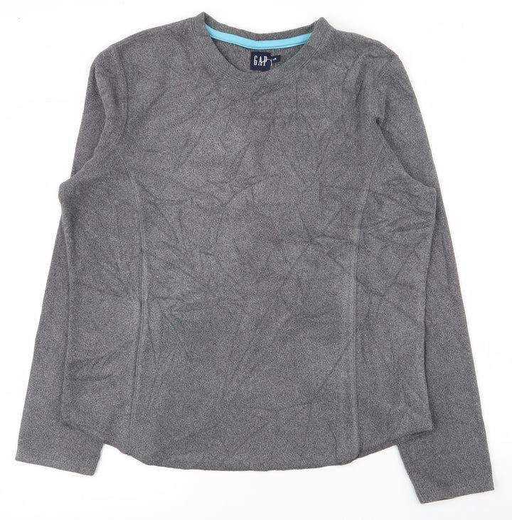 Gap Womens Grey Polyester Pullover Sweatshirt Size L Pullover