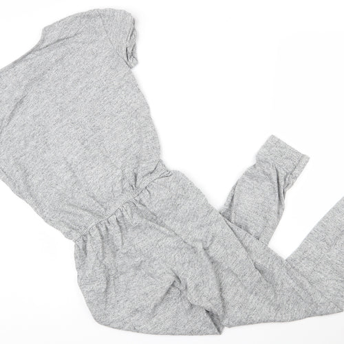 Preworn Womens Grey  100% Cotton Top One Piece Size XL  Button