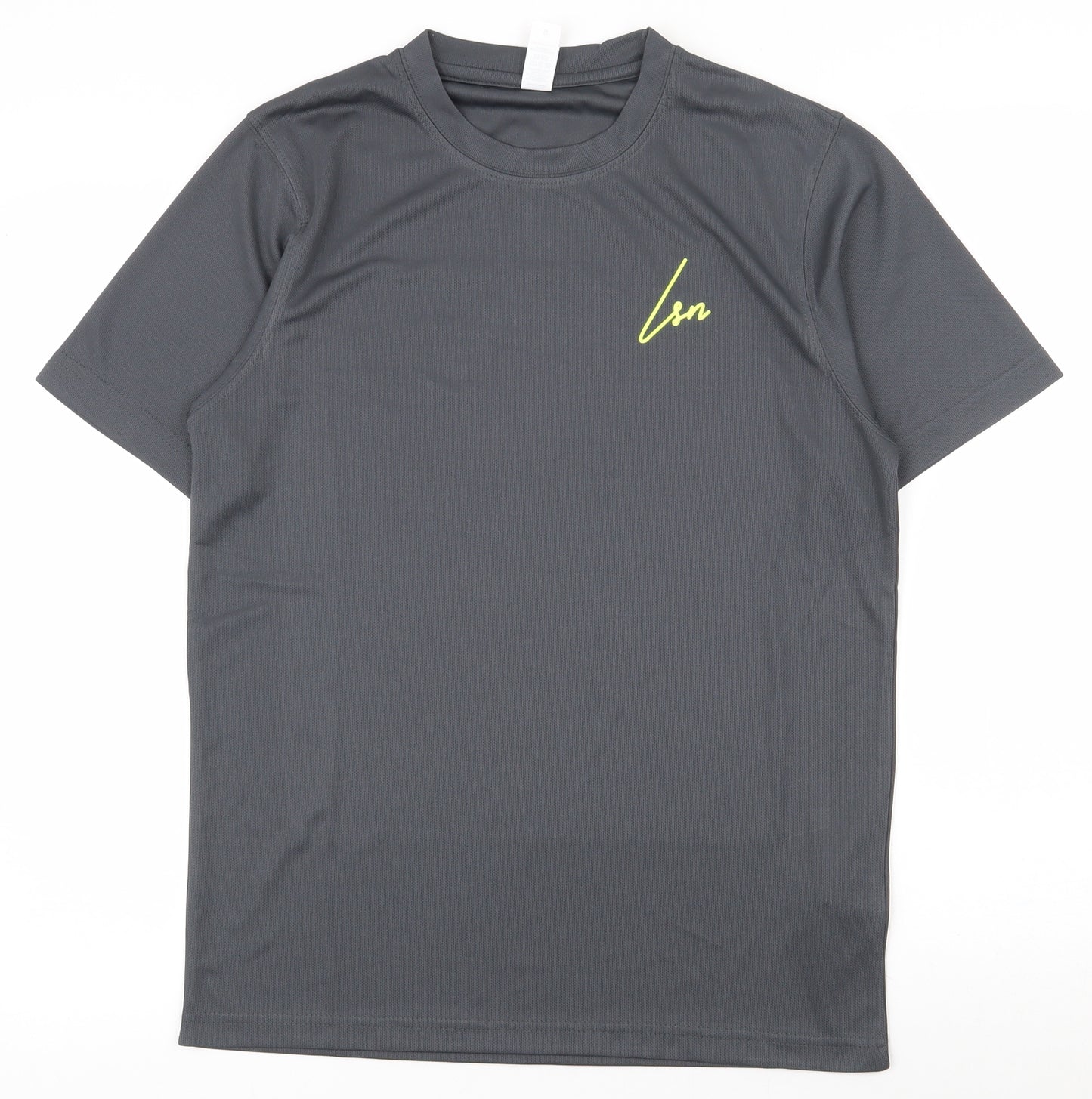 Just Cool Mens Grey  Polyester  T-Shirt Size S Crew Neck