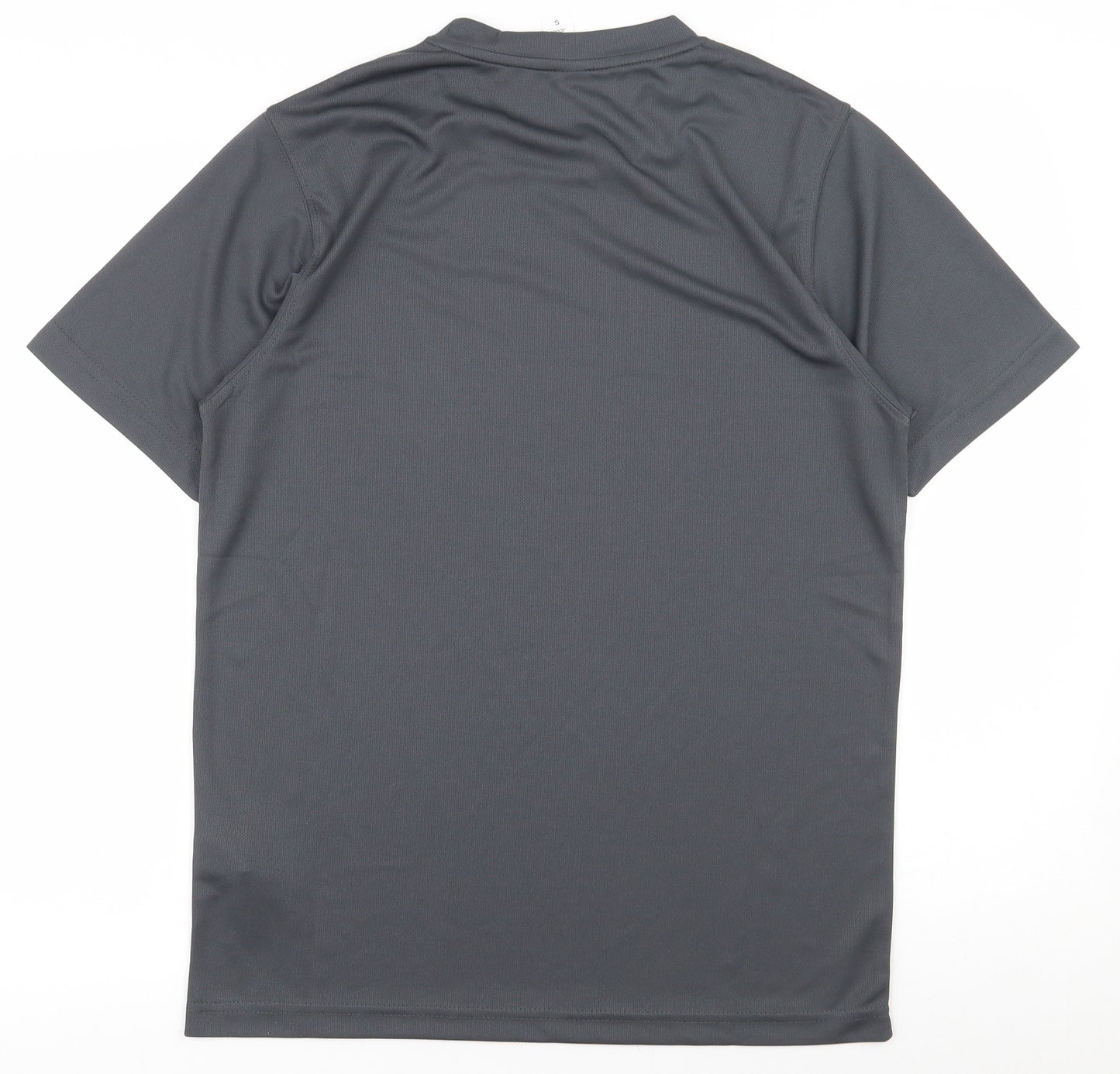 Just Cool Mens Grey  Polyester  T-Shirt Size S Crew Neck