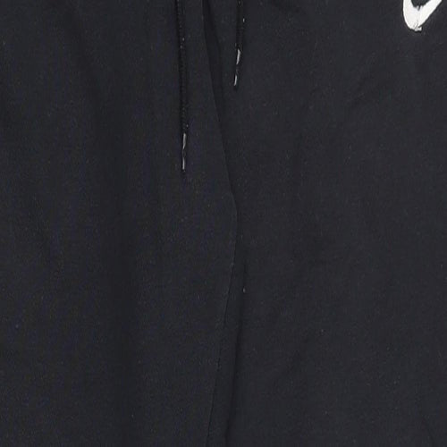 Nike Mens Black  Cotton Jogger Trousers Size S L29 in Regular Drawstring