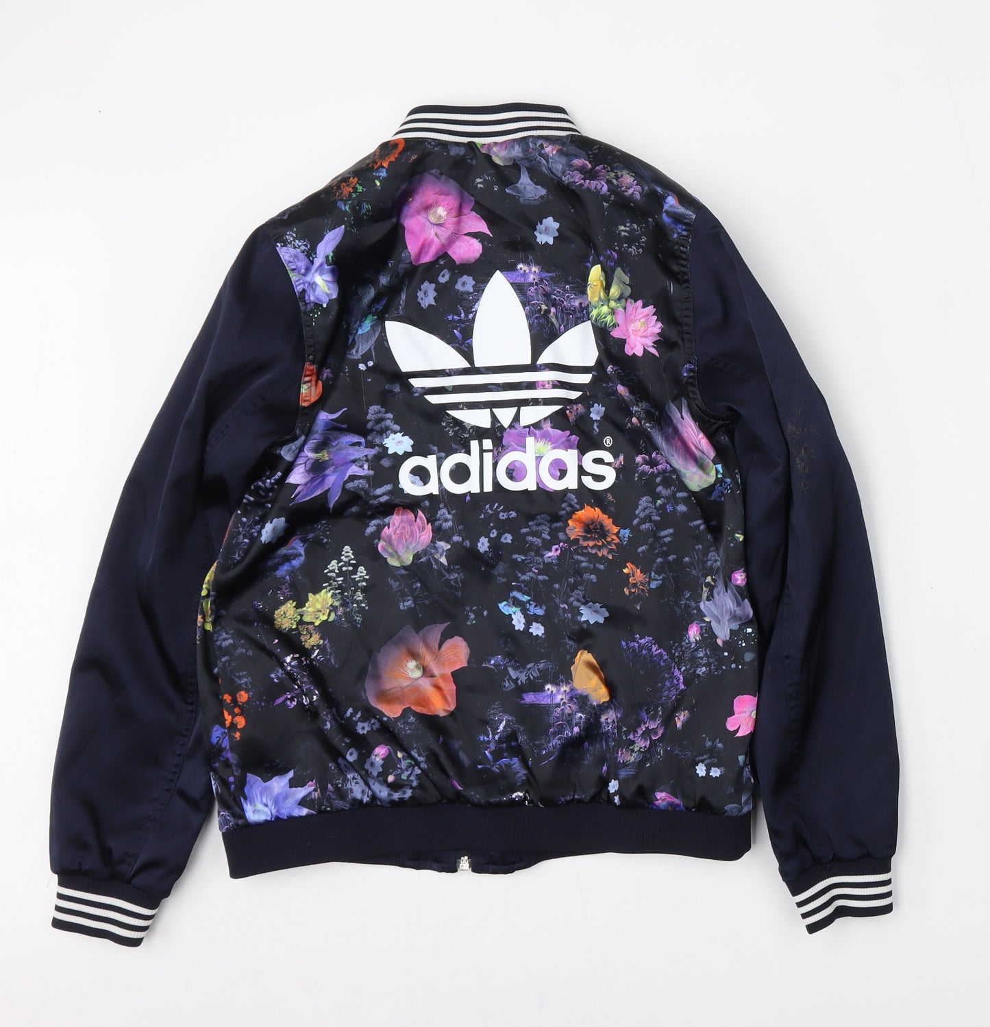 adidas Girls Multicoloured Floral  Bomber Jacket Jacket Size 11-12 Years  Zip - Sample
