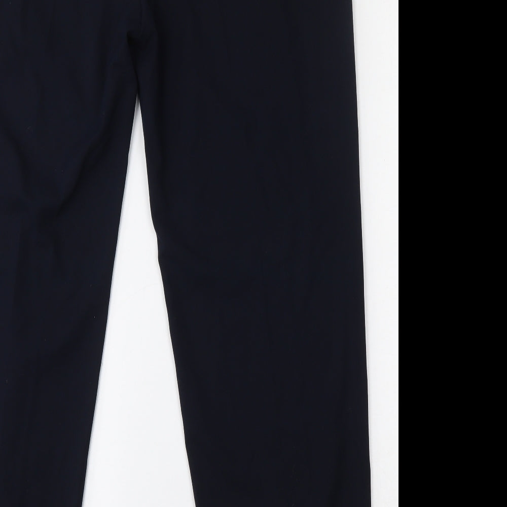Marks and Spencer Womens Blue  Polyester Trousers  Size 16 L33 in Regular