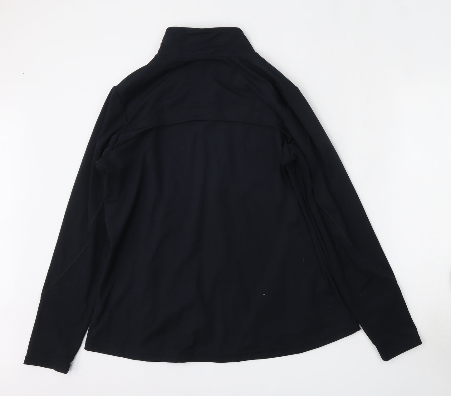 Dunnes Stores Womens Black  Polyester Full Zip Sweatshirt Size L  Zip - Running