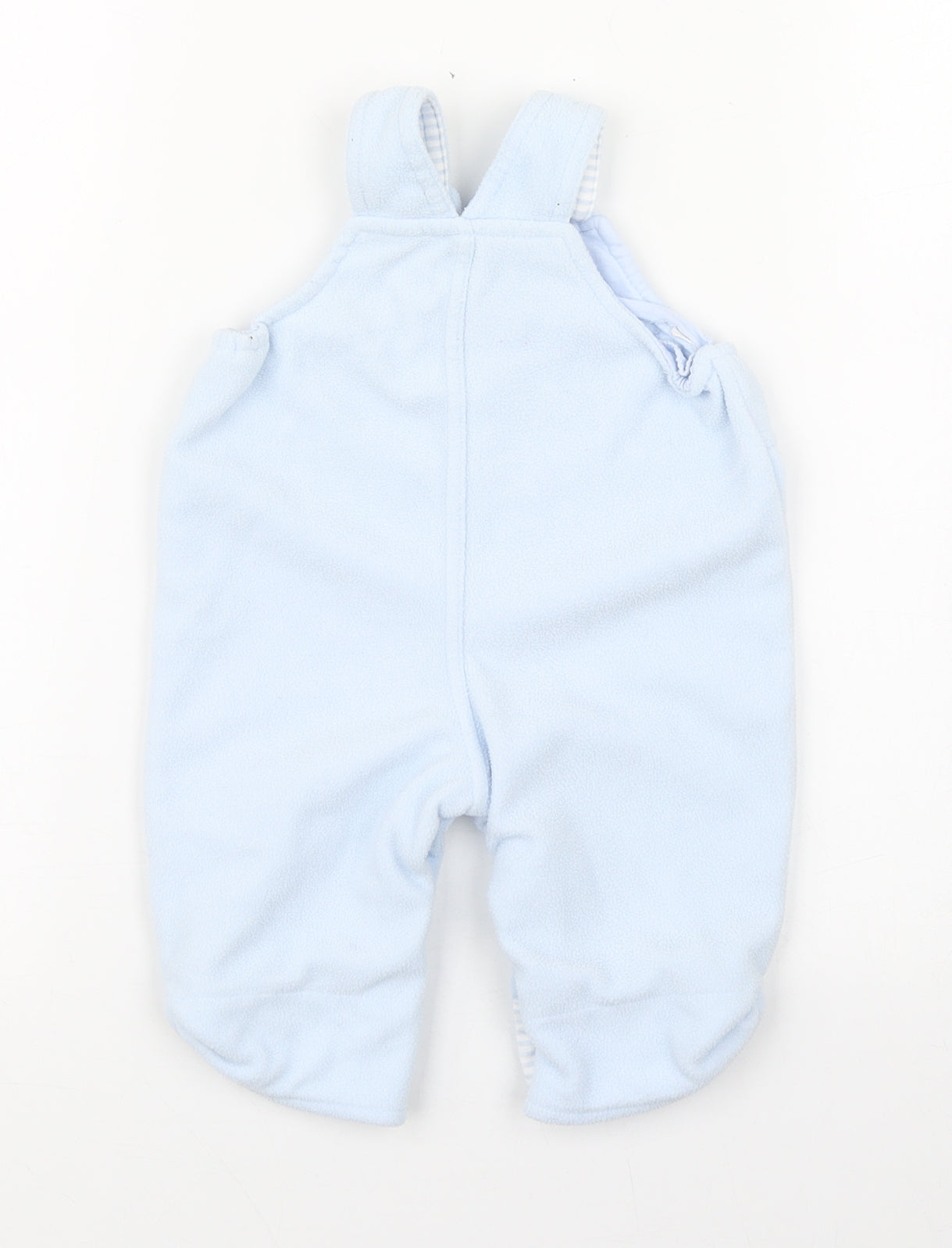 BabyBlue Boys Blue  Polyester Dungaree One-Piece Size 0-3 Months  Button
