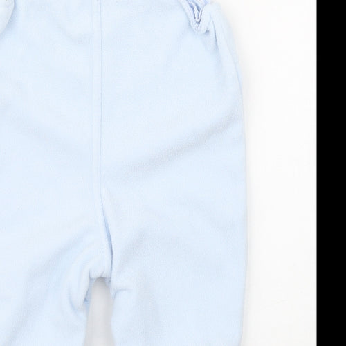 BabyBlue Boys Blue  Polyester Dungaree One-Piece Size 0-3 Months  Button