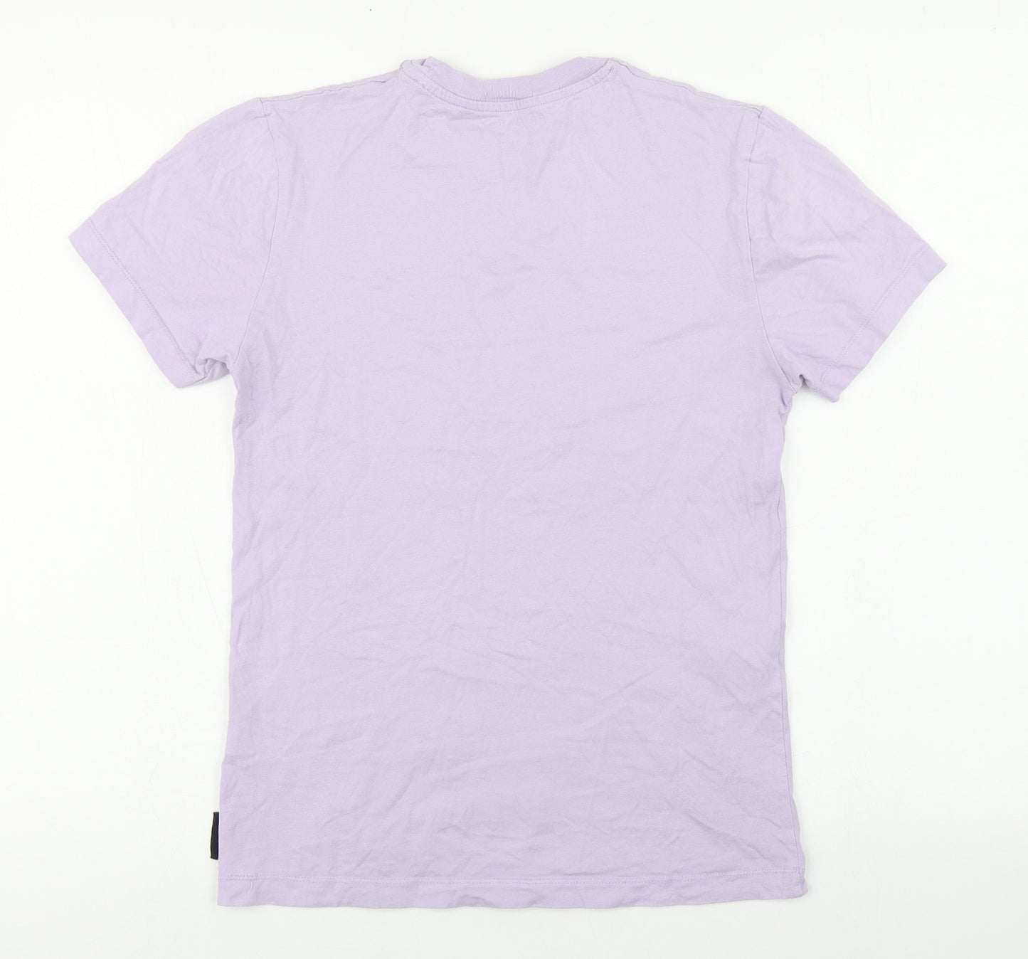 Primark Womens Purple  Cotton Basic T-Shirt Size XS Round Neck