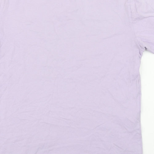 Primark Womens Purple  Cotton Basic T-Shirt Size XS Round Neck