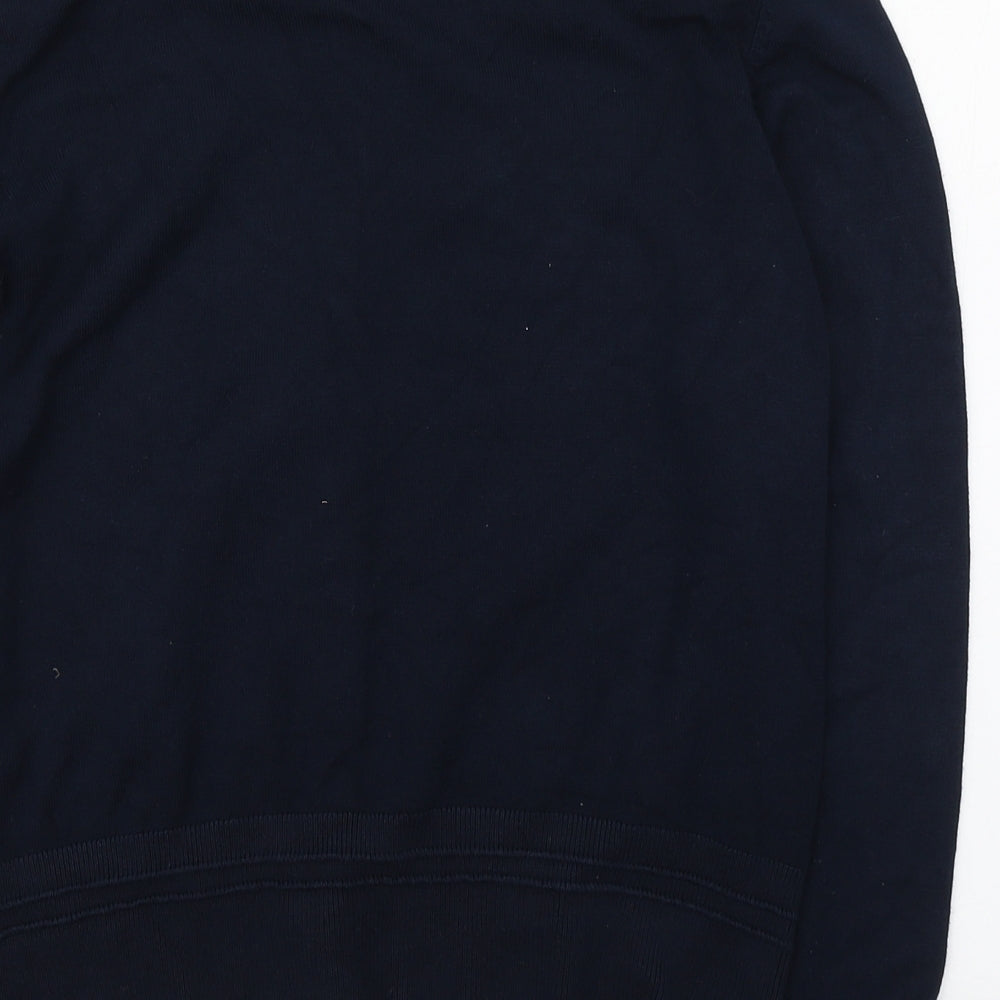 Principles Petite Womens Blue Scoop Neck  Wool Cape Jumper Size 10
