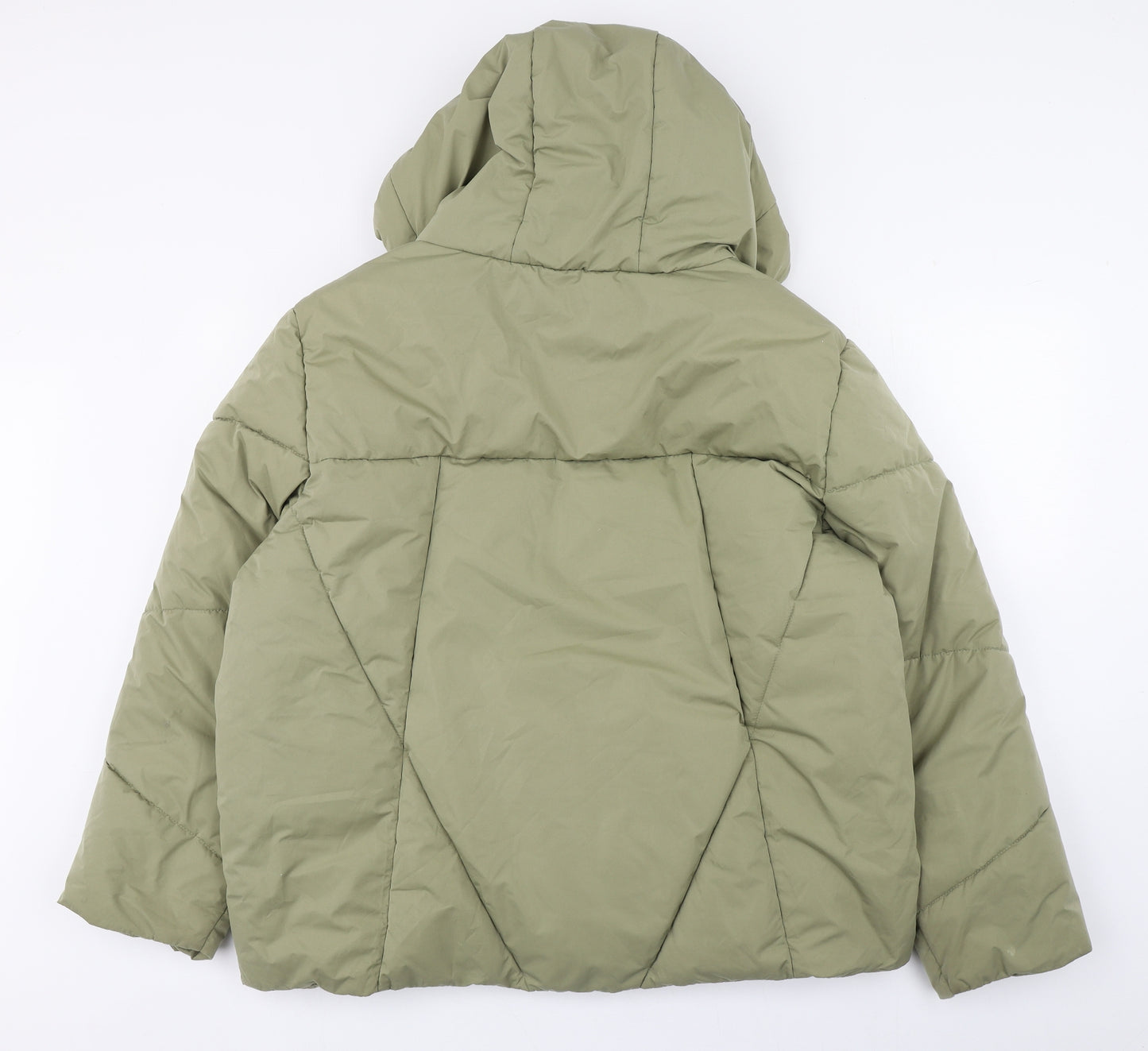 George Womens Green   Puffer Jacket Coat Size L  Zip