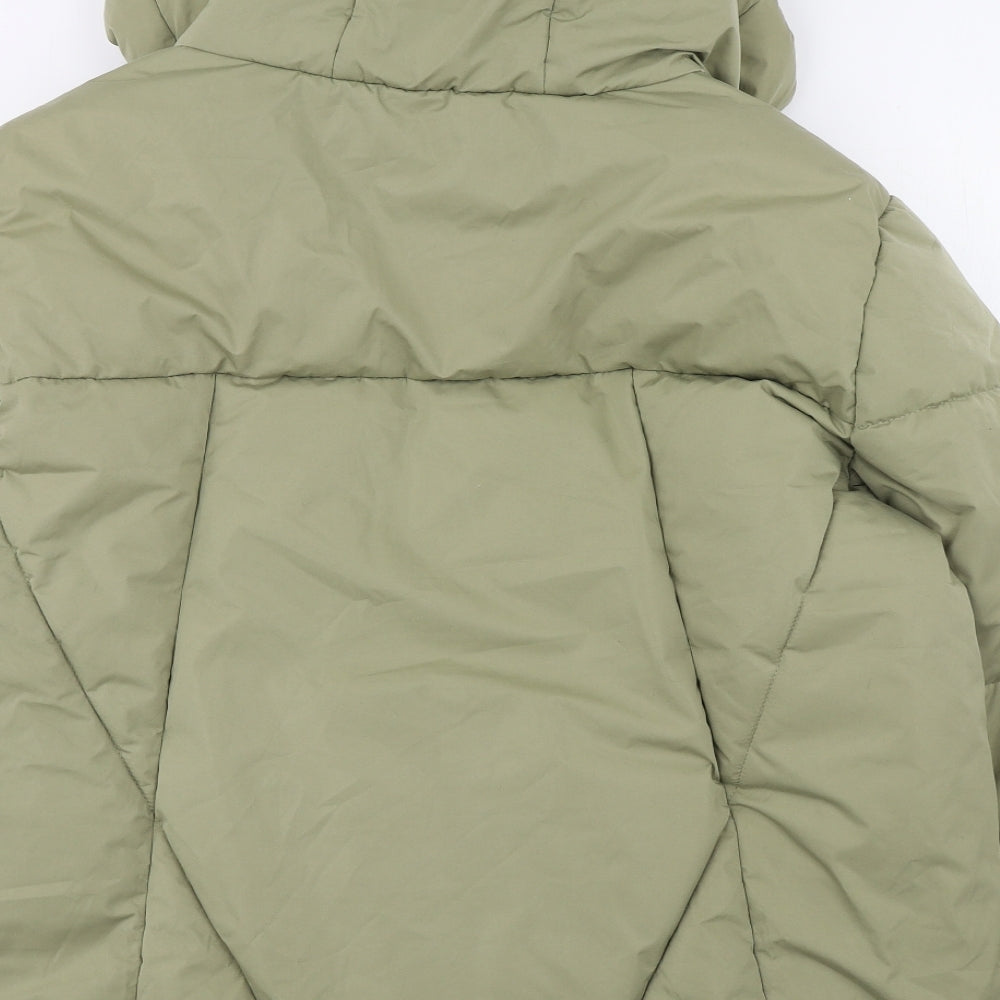 George Womens Green   Puffer Jacket Coat Size L  Zip