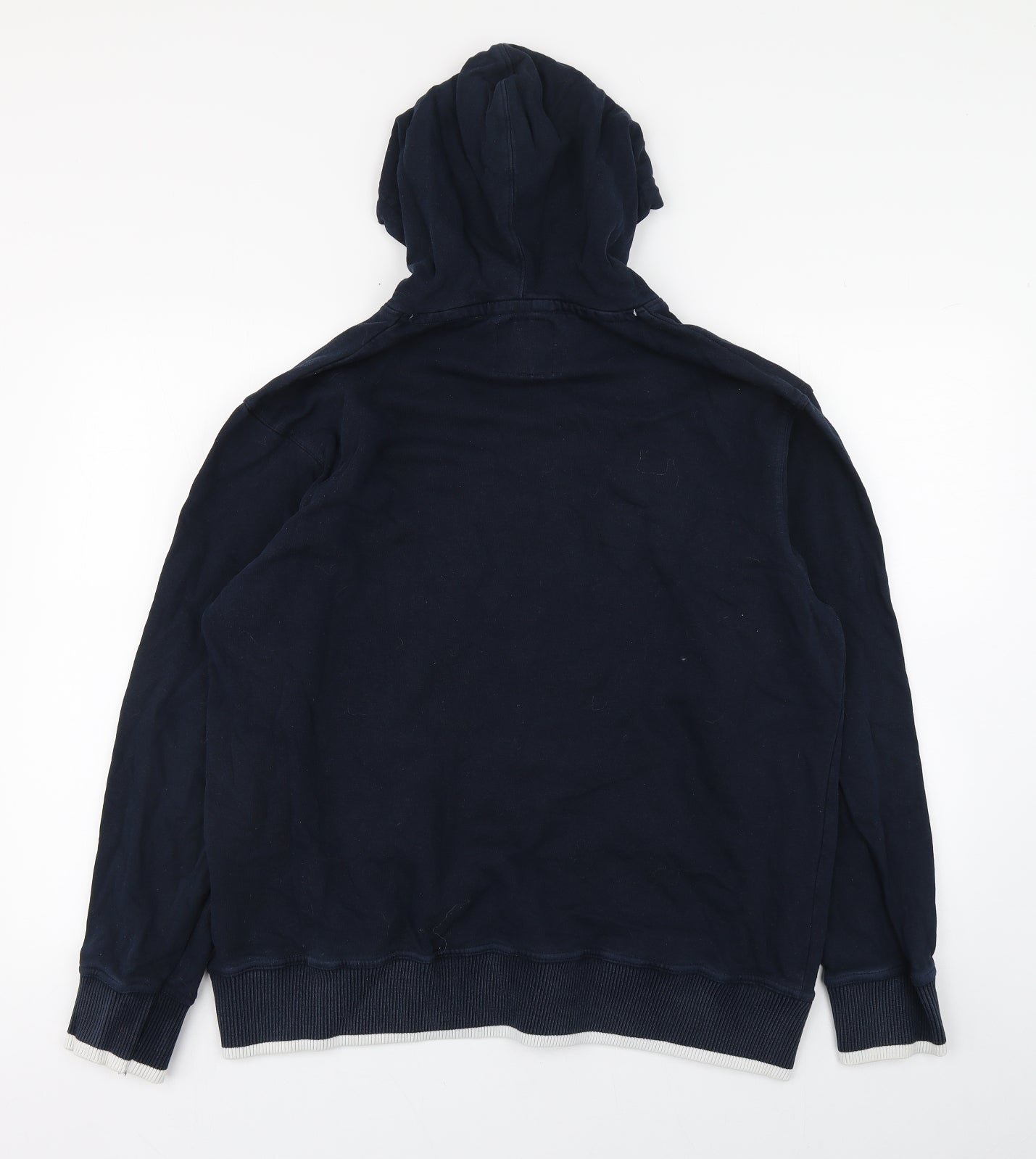 RBS 6 Nations Mens Blue  Cotton Pullover Hoodie Size XL