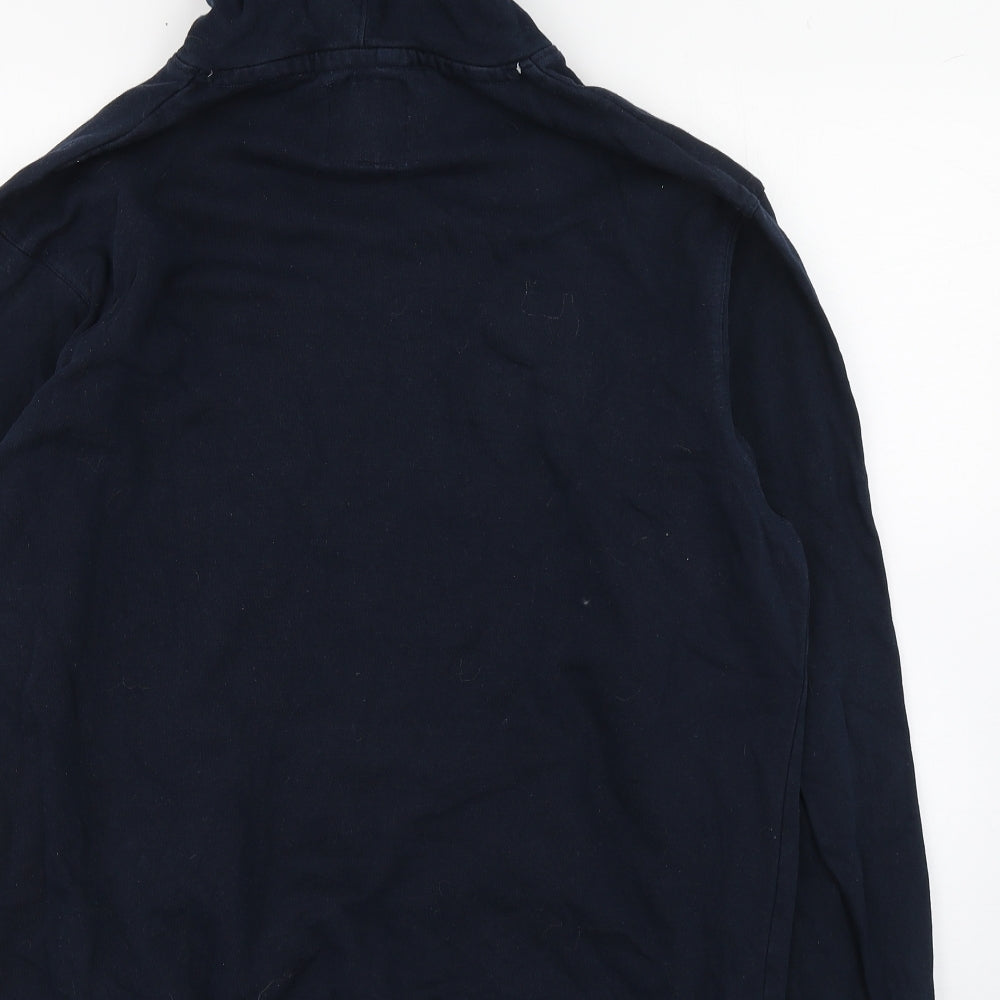 RBS 6 Nations Mens Blue  Cotton Pullover Hoodie Size XL