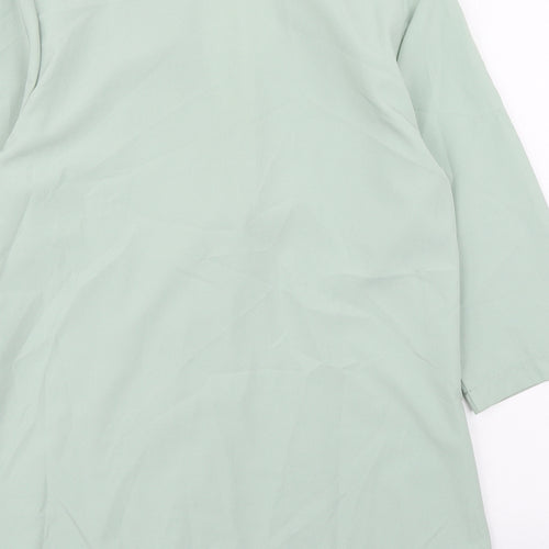 SheIn Womens Green   Overcoat Jacket Size M  Button