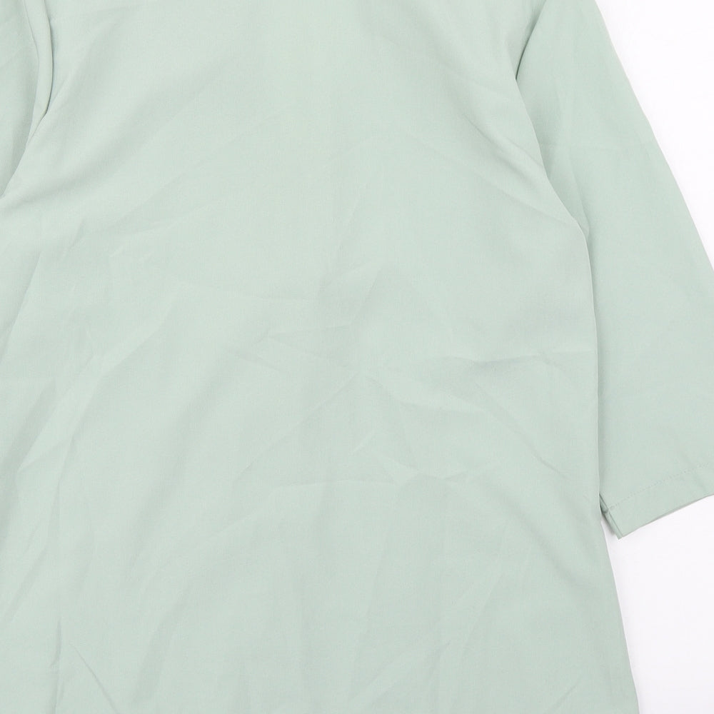 SheIn Womens Green   Overcoat Jacket Size M  Button