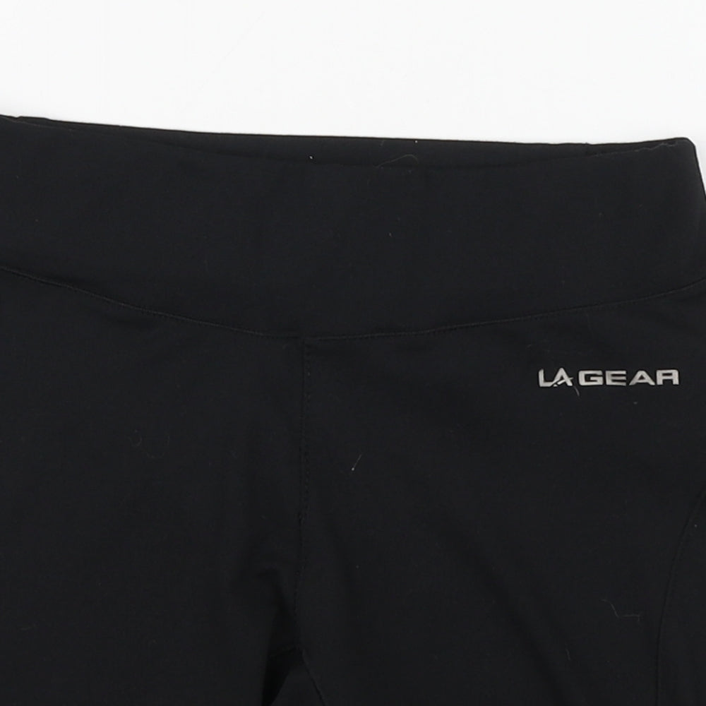 LA Gear Womens Black  Polyester Athletic Shorts Size 6 L6 in Athletic