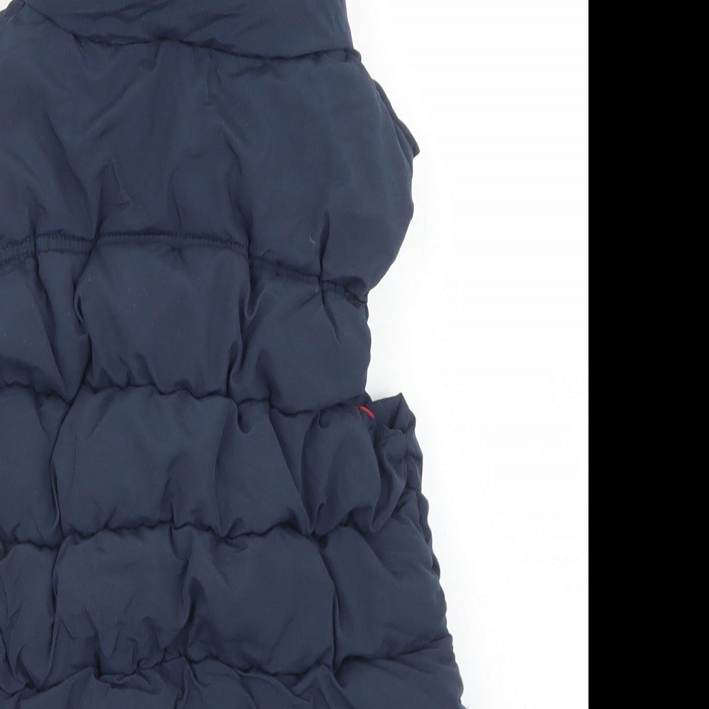 Bluezoo Boys Blue   Gilet Jacket Size 7-8 Years  Zip