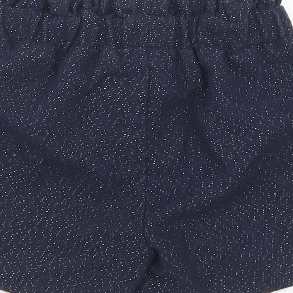 Dunnes Stores Girls Blue  Polyester Paperbag Shorts Size 2-3 Years  Regular