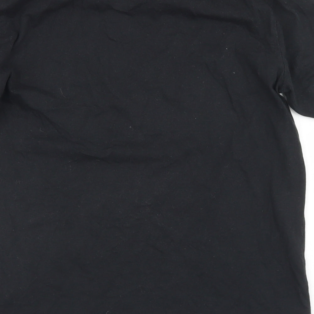 Converse Boys Black  Cotton Basic T-Shirt Size 10-11 Years Crew Neck  - Sneakers