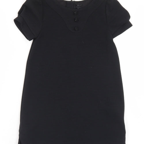 NEXT Girls Black  Polyester A-Line  Size 5 Years  Round Neck Zip