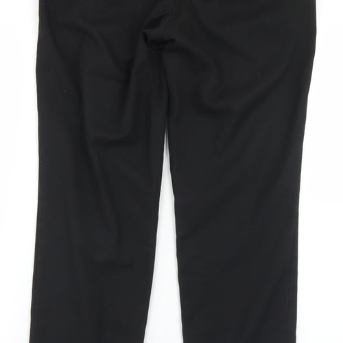 1880 Mens Black  Polyester Dress Pants Trousers Size 32 in L28 in Regular Button
