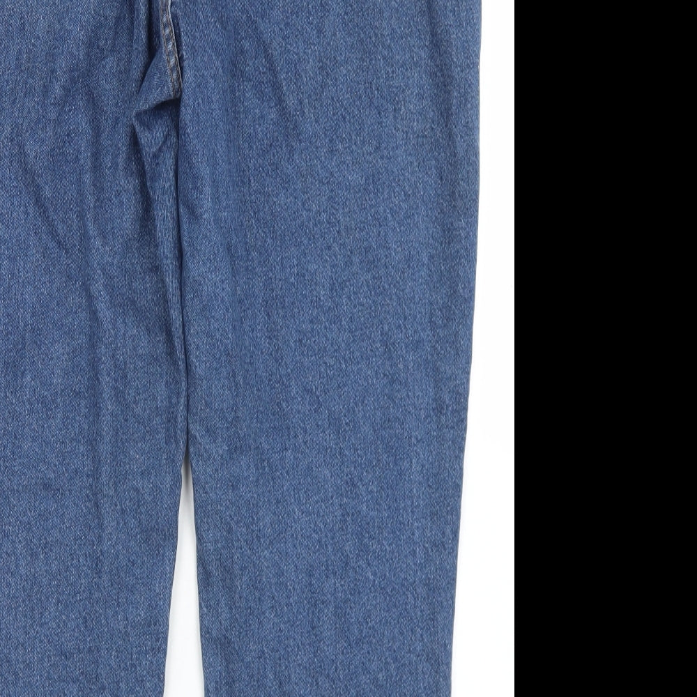 Denim Co Womens Blue  Cotton Mom Jeans Size 16 L27 in Regular Button