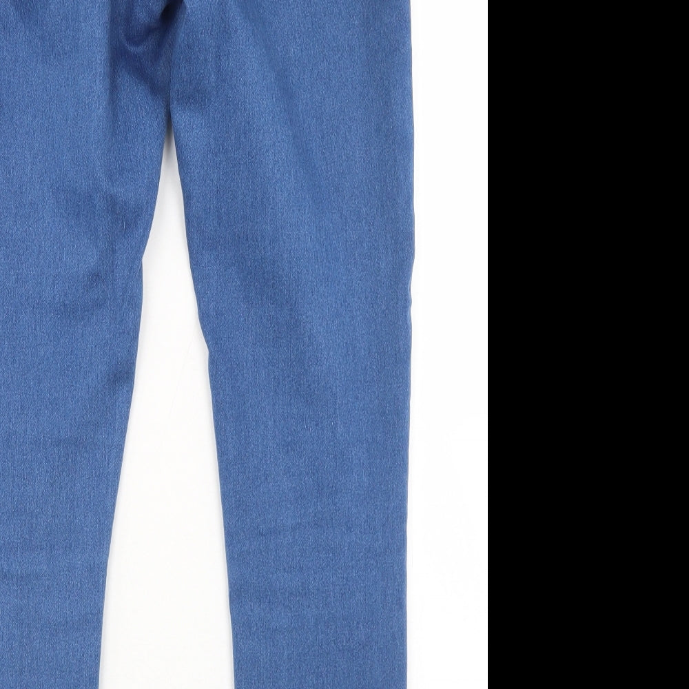Denim Co Womens Blue  Cotton Skinny Jeans Size 14 L29 in Regular Button