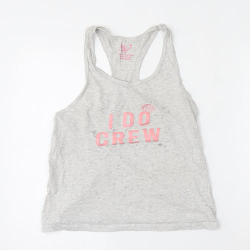 Primark Womens Grey  Cotton Basic Tank Size 6 Round Neck - Wedding/Stag