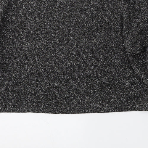 Divided by H&M Womens Black Round Neck  Polyester Pullover Jumper Size S