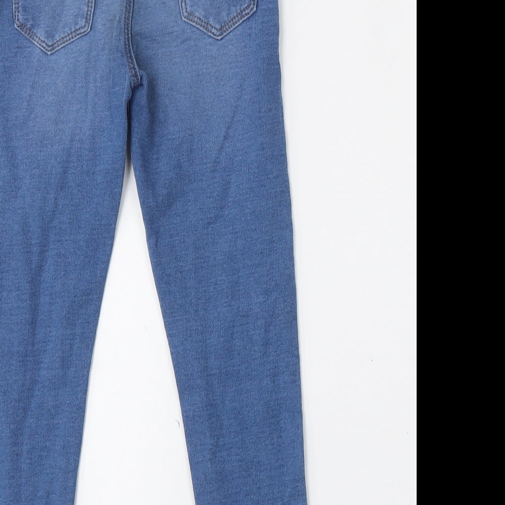 Marks and Spencer Girls Blue  Cotton Jegging Jeans Size 6-7 Years  Regular