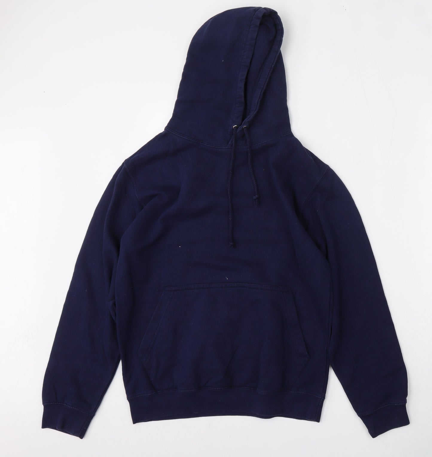 Awdis Womens Blue  Cotton Pullover Hoodie Size S  Tie