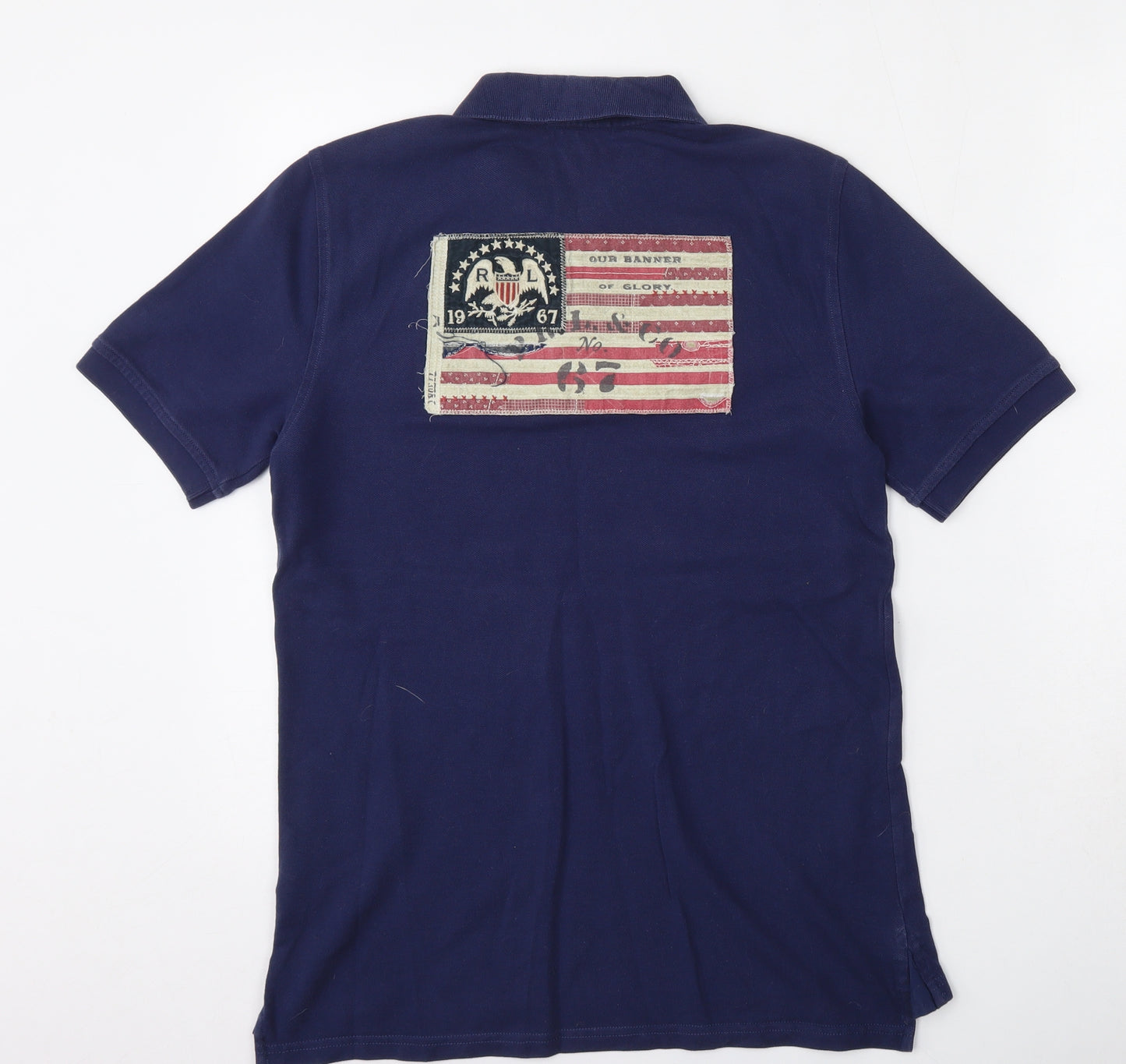 Polo Ralph Lauren Womens Blue  Cotton Basic Polo Size L Collared