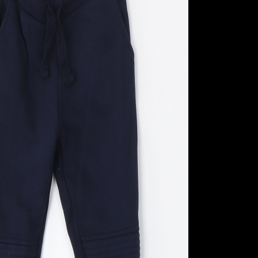 Dunnes Boys Blue  Cotton Jogger Trousers Size 5 Years  Regular