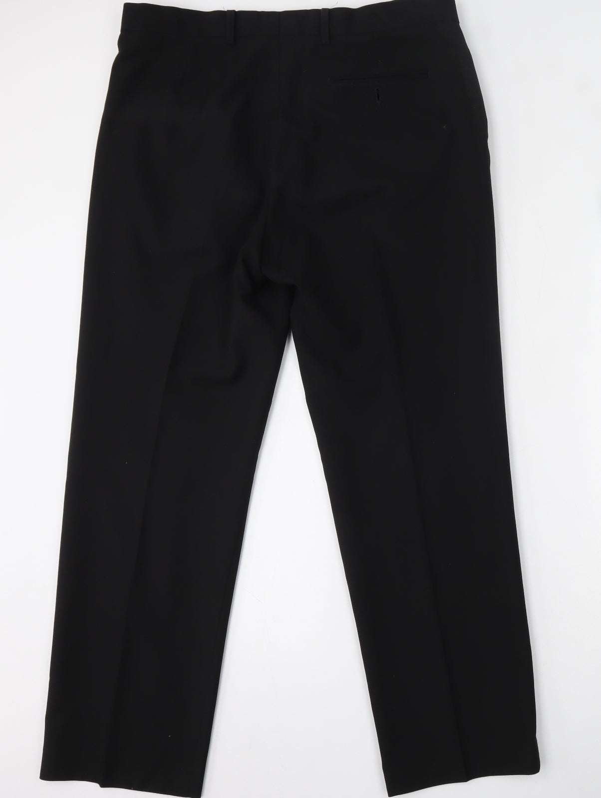 Marks and Spencer Mens Black  Polyester Trousers  Size 36 L31 in Regular