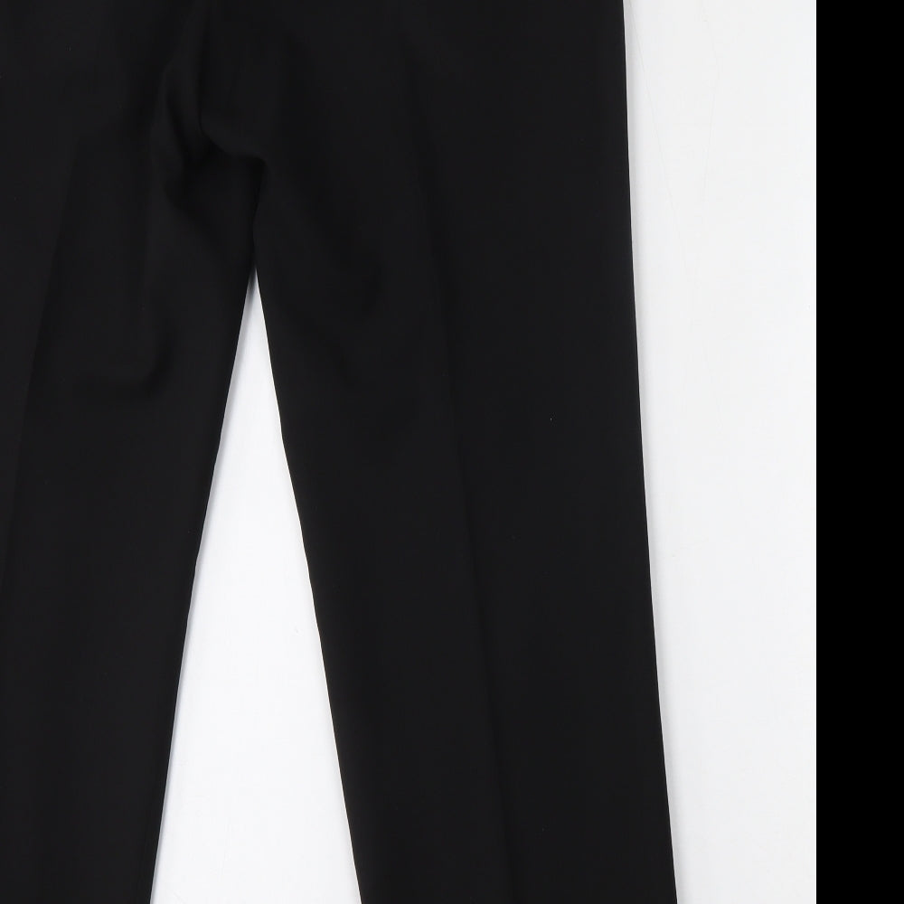 Marks and Spencer Mens Black  Polyester Trousers  Size 36 L31 in Regular