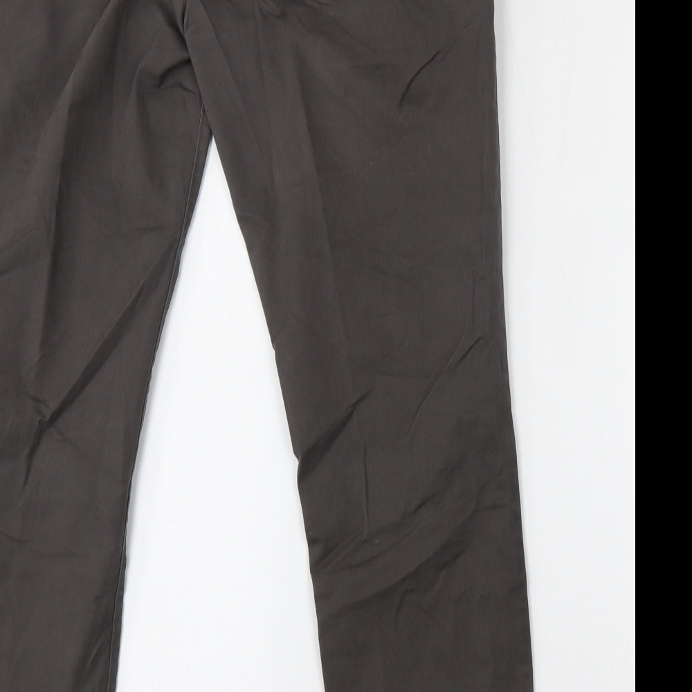NEXT Mens Grey  Cotton Trousers  Size 34 L29 in Slim