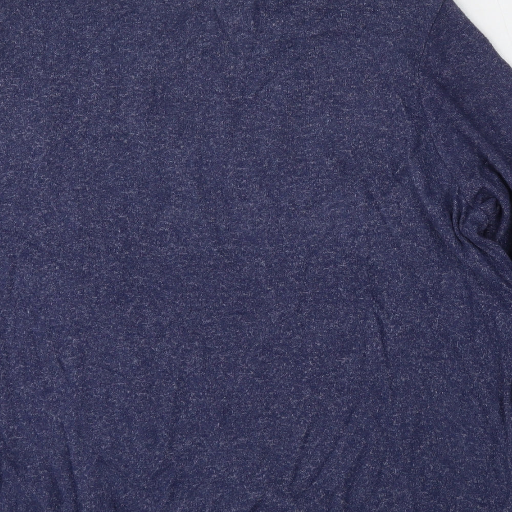 George Womens Blue Round Neck  Viscose Pullover Jumper Size 8