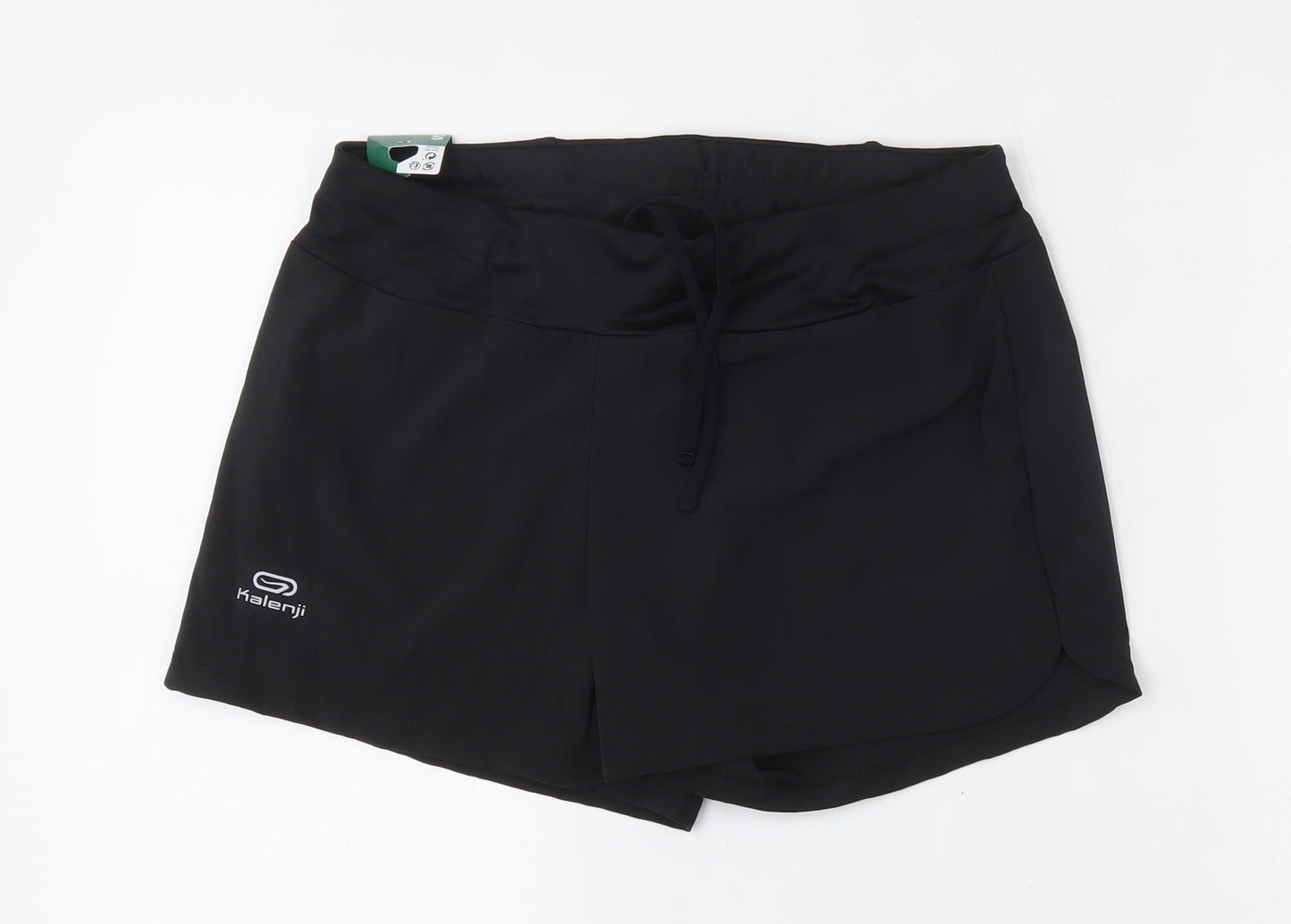 Kalenji Womens Black  Polyester Athletic Shorts Size S L4 in Regular