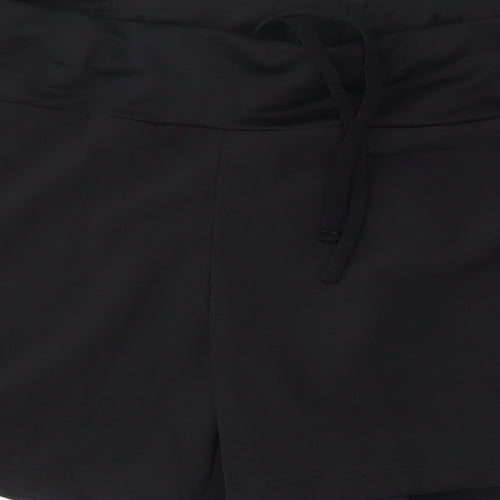 Kalenji Womens Black  Polyester Athletic Shorts Size S L4 in Regular