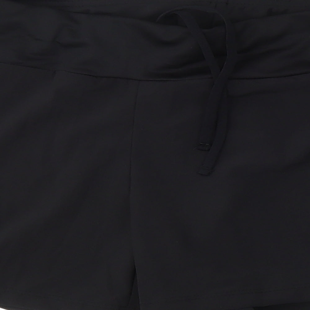 Kalenji Womens Black  Polyester Athletic Shorts Size S L4 in Regular