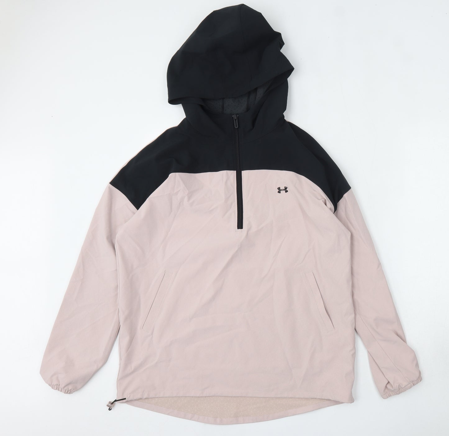 Under armour Mens Pink   Windbreaker Jacket Size S  Zip