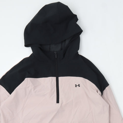 Under armour Mens Pink   Windbreaker Jacket Size S  Zip