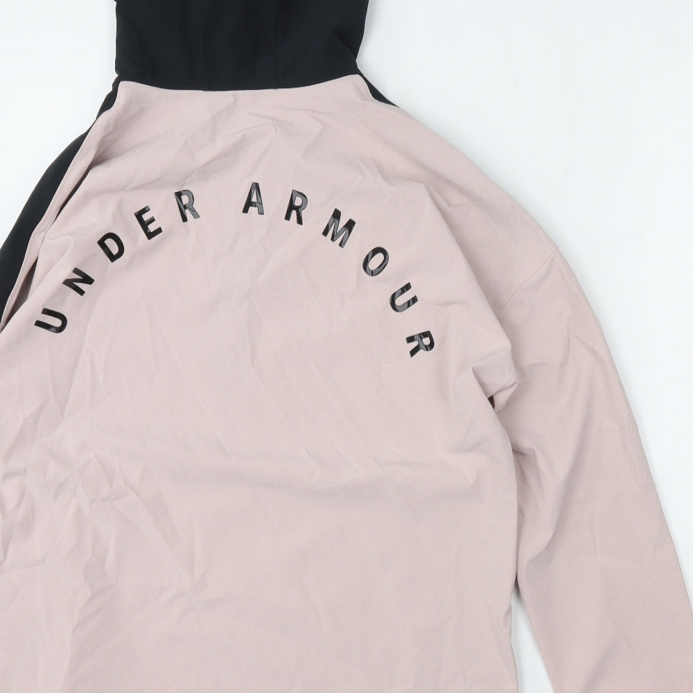 Under armour Mens Pink   Windbreaker Jacket Size S  Zip