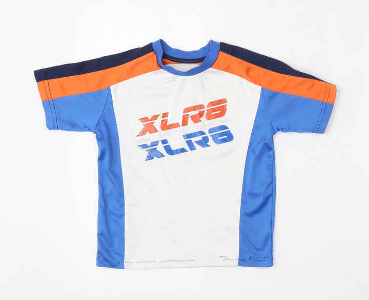 Dunnes Stores Boys Multicoloured Polyester Basic T-Shirt Size 5 Years Round Neck - Gaming