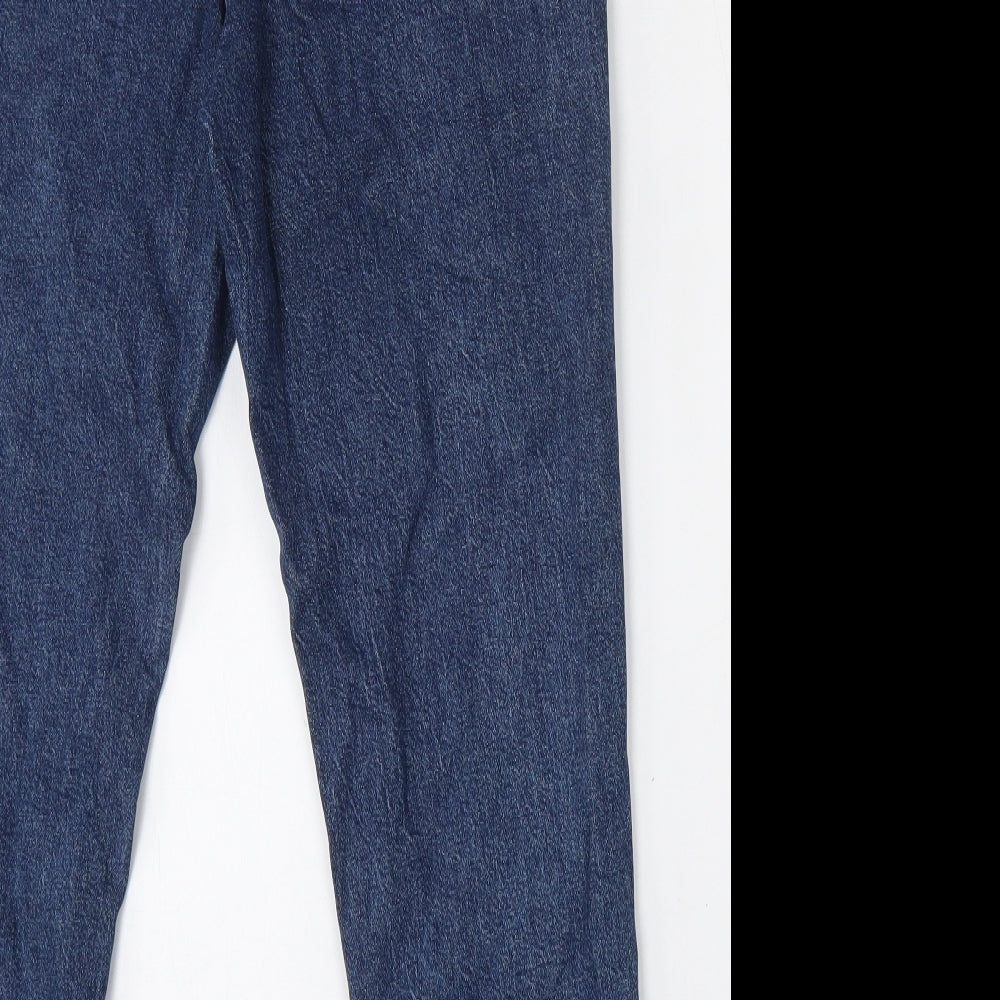 F&F Womens Blue  Cotton Tapered Jeans Size 10 L27 in Regular